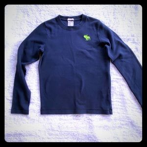 🌟2/$10🌟Abercrombie Kids Boys Size L Navy Shirt